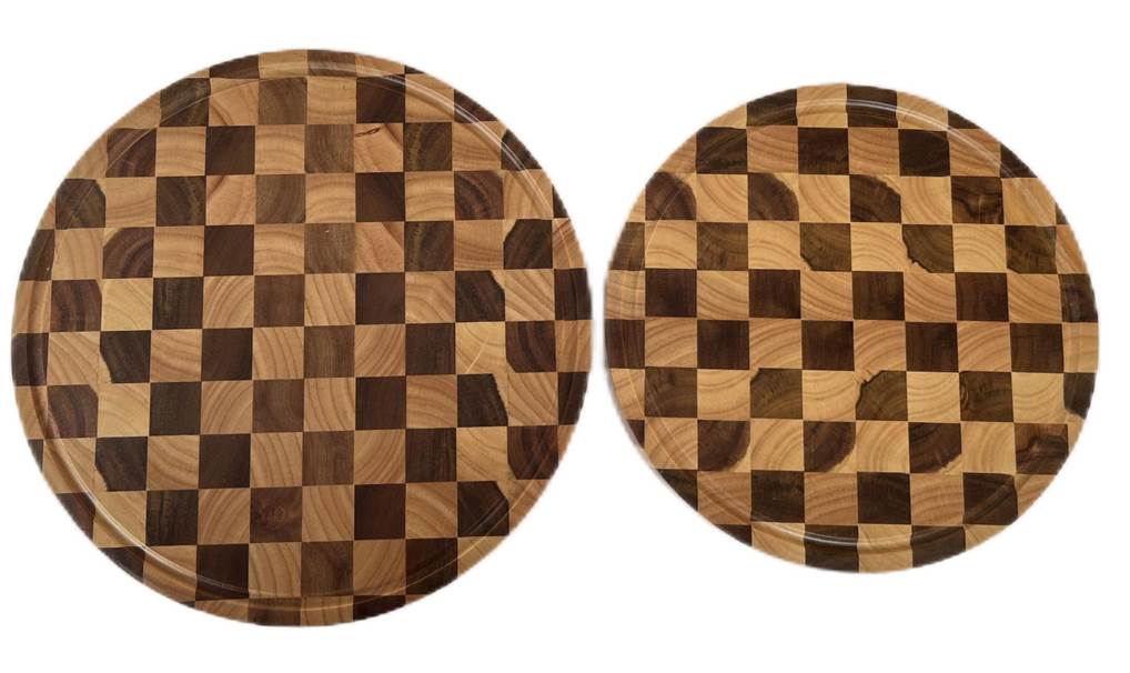 Elegant Acacia and Rubber Wood Checker Boards – A Timeless Game of Strategy